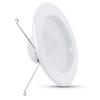 Feit Electric 5-6 inch LED Recessed Downlight - Pre-Mounted Trim - Standard Base Adapter - 2700K CCT Soft White - Dimmable- 75W Equivalent - 45 Year Life - 925 Lumens, LEDR56/927CA view 1