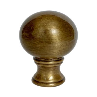 Antique Brass Sphere Finial
