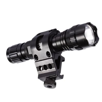 HIGOO 1" Offset Picatinny Rail Mount 1000 Lumens LED Tactical Flashlight