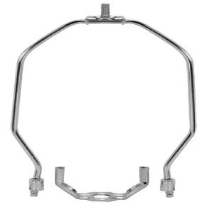 10 Inch Heavy Duty Harp Fitter For Lamp Shades Polished Nickel