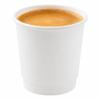 Restaurantware-500 CT Disposable White 4-oz Hot Beverage Cups with Double Wall Design: No Need for Sleeves - Perfect for Cafes - Eco Friendly Recyclable Paper - Insulated - Takeout Coffee Cup view 2