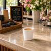Restaurantware-500 CT Disposable White 4-oz Hot Beverage Cups with Double Wall Design: No Need for Sleeves - Perfect for Cafes - Eco Friendly Recyclable Paper - Insulated - Takeout Coffee Cup view 4