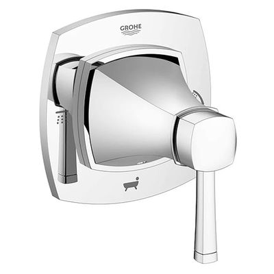 Grohe 19942EN0 Grandera Grohflex Single-Handle 5-Port Diverter Valve Trim Kit with Lever Handle, Brushed Nickel