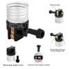 (2 pack) 3 way socket replacement for lamp, Medium Base Interior Only, Incandescent Lamp holder, Removable Turn Knob, 2-Circuit. view 3