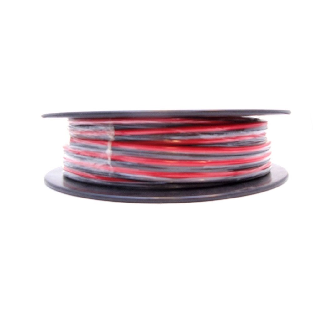 Twinpoint 12RB1 Workman 100 ft. Spool of 12 Gauge DC Zip Wire; Red & Black