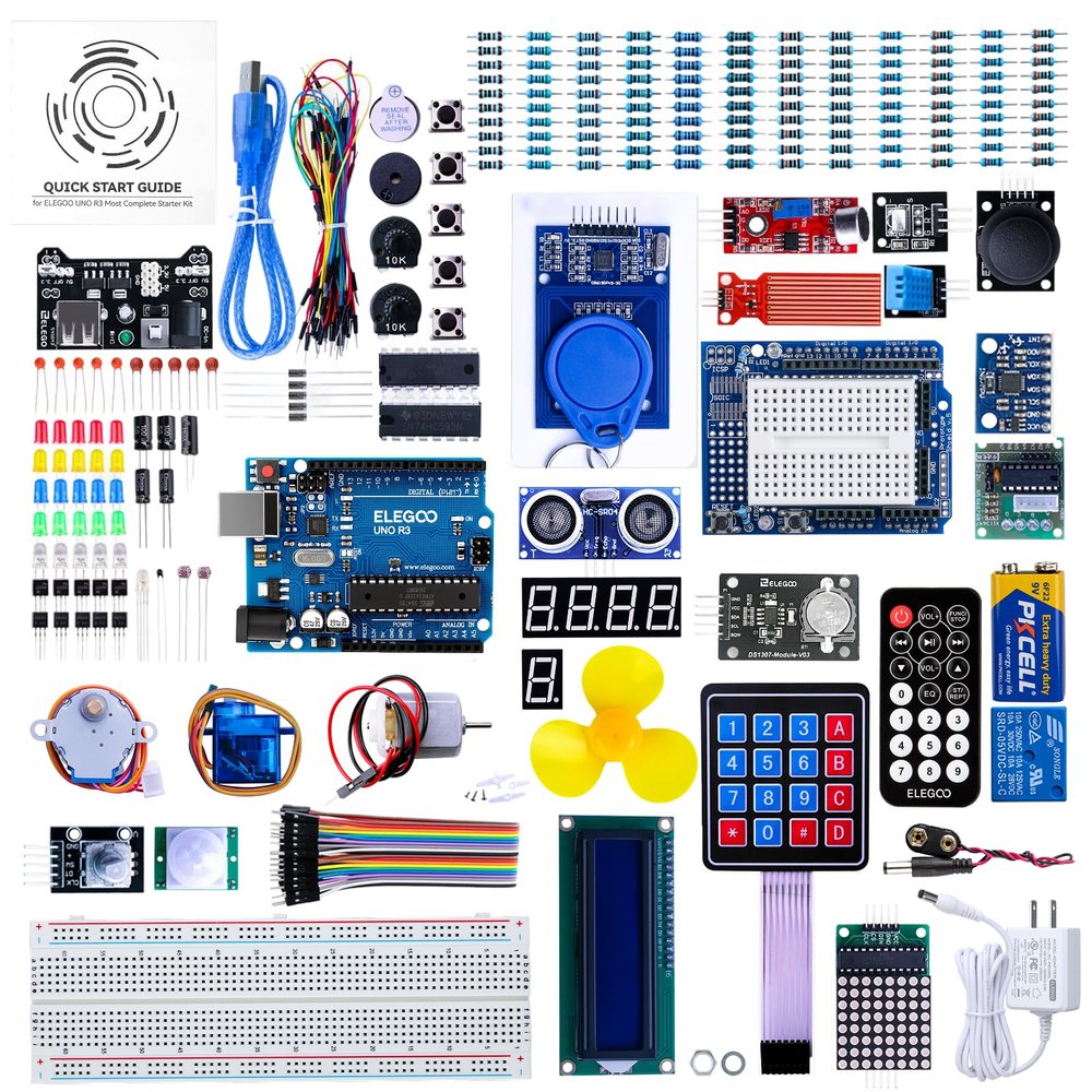 ELEGOO UNO R3 Project Most Complete Starter Kit, Compatible with ...