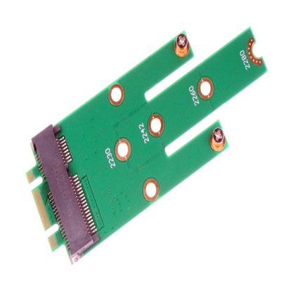NOYITO M.2 NGFF B Key SATA SSD to mSATA Connector Adapter Supports 2230, 2242, 2260, 2280 Type NGFF SSD, Easy Installation, No Driver Required, Supports Any OS