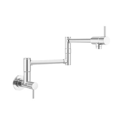 Pfister Lita Pot Filler Kitchen Faucet, 2-Handle, Wall Mounted, Single Hole, Polished Chrome Finish, GT533PFC