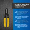 Miller 721 Wire Stripper/Cutter Strips 2210 AWG (0.6-2.6mm), Precision Hardened Cutting Surfaces, Cushion Grip Handles, Automatic Return Spring, Serrated Nose, Black Oxide Finish Ripley Tools view 2