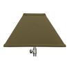 FenchelShades.com 4" Top Dimension x 11" Bottom Dimension 7" Slant Height Square Lampshade USA Made (Olive Drab) view 2