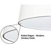 FenchelShades.com 11" Top Diameter x 11" Bottom Diameter 10" Height Fabric Drum Lampshade Washer Attachment (White) view 4