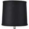 FenchelShades.com 10" Top Diameter x 11" Bottom Diameter 10" Height Fabric Drum Lampshade Washer Attachment (Designer Black) view 2
