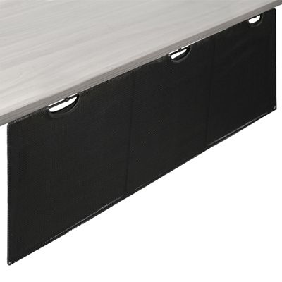 VIVO 60 inch Under Desk Privacy and Cable Management Organizer Sleeve, Wire Hider Kit Panel System, Black, DESK-SKIRT-60