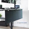 VIVO 60 inch Under Desk Privacy and Cable Management Organizer Sleeve, Wire Hider Kit Panel System, Black, DESK-SKIRT-60 view 2