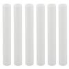 Creative Hobbies 4 Inch Tall White Plastic Candle Covers Sleeves Chandelier Socket Covers ~Candelabra Base | 6 Pack view 1