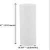Creative Hobbies 4 Inch Tall White Plastic Candle Covers Sleeves Chandelier Socket Covers ~Candelabra Base | 6 Pack view 2