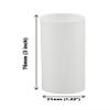 Creative Hobbies Set of 6, 3 Inch Tall White Plastic Candle Covers Sleeves Chandelier Socket Covers ~Standard (Medium) Base view 3