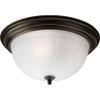 Progress Lighting P3818-20 Melon Flush Mount, 3-Light 180 Total Watts, Antique Bronze view 1
