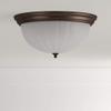 Progress Lighting P3818-20 Melon Flush Mount, 3-Light 180 Total Watts, Antique Bronze view 3