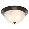 Progress Lighting P3818-20 Melon Flush Mount, 3-Light 180 Total Watts, Antique Bronze view 4