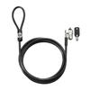 HP Keyed Cable Lock 10mm - Keyed Lock - Vinyl, Galvanized Steel - 6 ft - for Notebook, Docking Station, Projector, Desktop Computer, Printer view 1