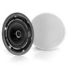 Pyle Ceiling and Wall Mount Speaker - Wireless Bluetooth 6.5" Dual 2-Way Audio Stereo Sound Subwoofer Kit w/ 300 Watts, in-Wall & in-Ceiling Flush Mount for Home Surround System - Pyle PWRC65BT White view 1