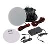 Pyle Ceiling and Wall Mount Speaker - Wireless Bluetooth 6.5" Dual 2-Way Audio Stereo Sound Subwoofer Kit w/ 300 Watts, in-Wall & in-Ceiling Flush Mount for Home Surround System - Pyle PWRC65BT White view 2