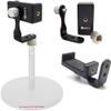 AccessoryBasics 360 Swivel Smartphone Holder with 5/8" Metal Tripod Microphone Mic Stand Adapter Mount for All Smartphones view 2