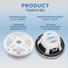 Pyle 6.5 Inch Marine Speakers (Pair) - 2-way IP-X4 Waterproof and Weather Resistant Outdoor Audio Dual Stereo Sound System with 600 Watt Power and Low Profile Design - Pyle PLMR652W (White) view 3