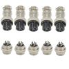 Zovfam GX16-5 Aviation Connector, Male Plug and Female Panel-Mount Socket view 1
