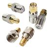 exgoofit F Type to SMA Male Female Coax Connector Coaxial Adapter 2 Sets 6 Pcs view 1