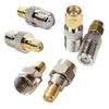 exgoofit F Type to SMA Male Female Coax Connector Coaxial Adapter 2 Sets 6 Pcs view 2