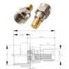 exgoofit F Type to SMA Male Female Coax Connector Coaxial Adapter 2 Sets 6 Pcs view 4