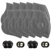AIRNEX PM2.5 Activated Carbon Face Mask Filters - 10 Pack Replacement Filter Inserts w/ 4 Exhaust Valves for Air Pollution & Pollen Protection - 5-Layer Non-Woven Breathable Dustproof Mask Filter view 1