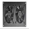 Coolerguys Programmable Thermostat Cooling Kits for Cabinets, AV, and Components (Metal, Dual 80mm) view 1