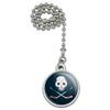 GRAPHICS & MORE Hockey Mask Skull Crossbones Stick Ceiling Fan and Light Pull Chain view 1