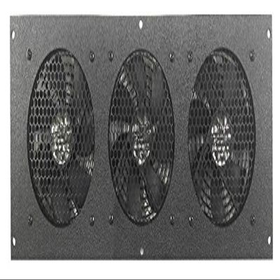 Coolerguys Programmable Thermal Controlled Cooling Kits for Cabinets, AV, and Components (Plastic, Triple 120mm)