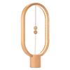 Allocacoc Heng Balance lamp Modern Magnetic Floating Switch USB Powered LED Table lamp, Desk lamp, Wooden Bedside Nightlight, Contemporary Soft Light, Office, Home Gift Oval view 1