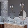 Progress P2991-15 Archie - 17 Inch Width - 2 Light - Line Voltage - Damp Rated, Chrome Finish with Clear Prismatic Glass view 2