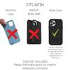 Turtleback Belt Clip Case Made for Samsung Galaxy S9 Plus + Fits w/OB Defender or Bulky Cases, Black Holster Nylon Pouch with Heavy Duty Rotating Belt Clip Horizontal view 2
