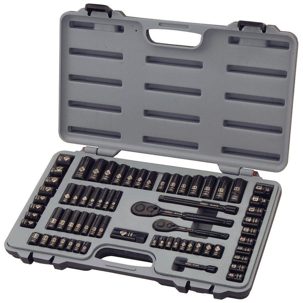 Stanley 92-824 Black Chrome & Laser Etched Socket Set, 69 Piece