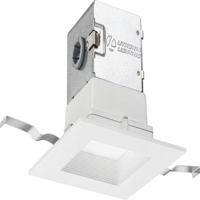 Lithonia Lighting 4JBK SQ 30K 90CRI MW M6 Canless Kit, Square, Matte White