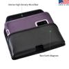 Turtleback Holster Made for Samsung Galaxy S9 Plus + Fits w/OB Defender or Bulky Cases, Black Belt Case Leather Pouch with Executive Belt Clip Horizontal view 3