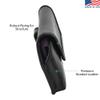 Turtleback Holster Made for Samsung Galaxy S9 Plus + Fits w/OB Defender or Bulky Cases, Black Belt Case Leather Pouch with Executive Belt Clip Horizontal view 4