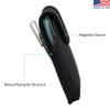 Turtleback Belt Clip Case Made for Samsung Galaxy S9 with OB Commuter case Black Vertical Holster Nylon Pouch with Heavy Duty Rotating Belt Clip view 4