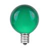 Novelty Lights 25 Pack G40 Green Outdoor Globe Bulbs, Light Bulbs Glass Incandescent Bulbs with 3000 Hour Lifespan, Globe String Lights Replacement Bulbs view 1