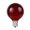 Novelty Lights 25 Pack G40 Red Outdoor Globe Bulbs, Light Bulbs Glass Incandescent Bulbs with 3000 Hour Lifespan, Globe String Lights Replacement Bulbs view 2