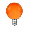 Novelty Lights 25 Pack G40 Orange Outdoor Globe Bulbs, Light Bulbs Glass Incandescent Bulbs with 3000 Hour Lifespan, Globe String Lights Replacement Bulbs view 1