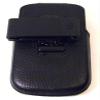 Holster Leather Swivel Holster for Rim BlackBerry Q10 - Retail Packaging - Black view 4