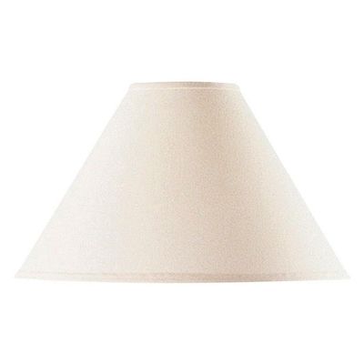 Cal Lighting SH-8108/17-OW Vertical Basic Coolie Linen Hardback Lamp Shade, Off White